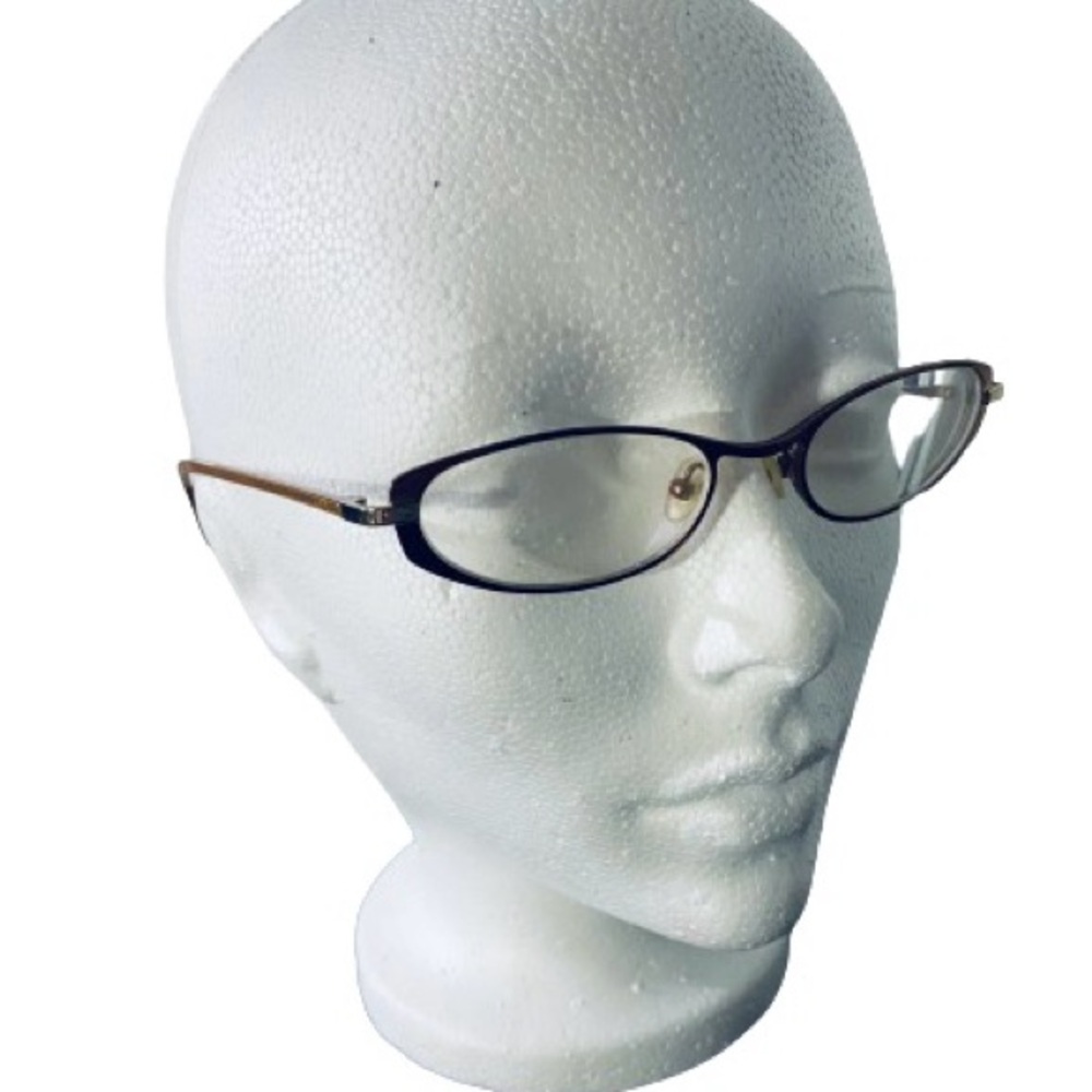 Valentino Authentic Vintage Women's Bronze Metal Eyeglasses with Original Case - Picture 8 of 12